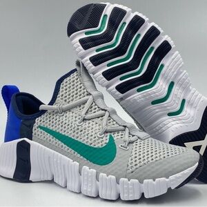 Nike Gray and Green Athletic Shoes